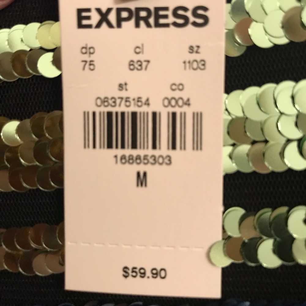 Express Multi-colored sequin top. - Picture 6 of 6